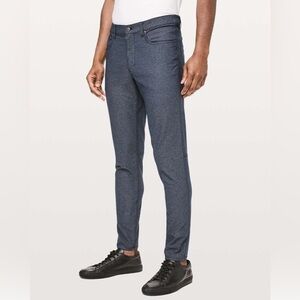 Lululemon ABC Pant Skinny Tech Canvas size 32 Heathered Deep Navy